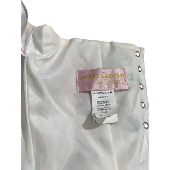 Embellished Floral Beaded White Red Green Corset Bustier Top Quince Party - Picture 10 of 16